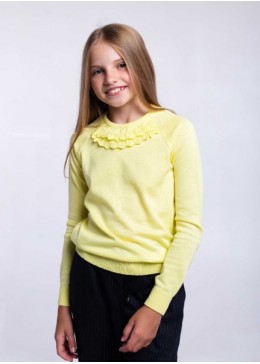 TopHat лимонный свитер для девочки 21030